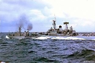 HMS Scylla collides with Odinn