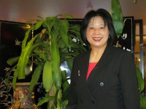 Kim Wu, owner of Golden Sails Chinese Restaurant in Falmouth: