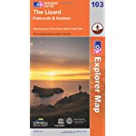 Walking map for The Lizard, Falmouth and Helston